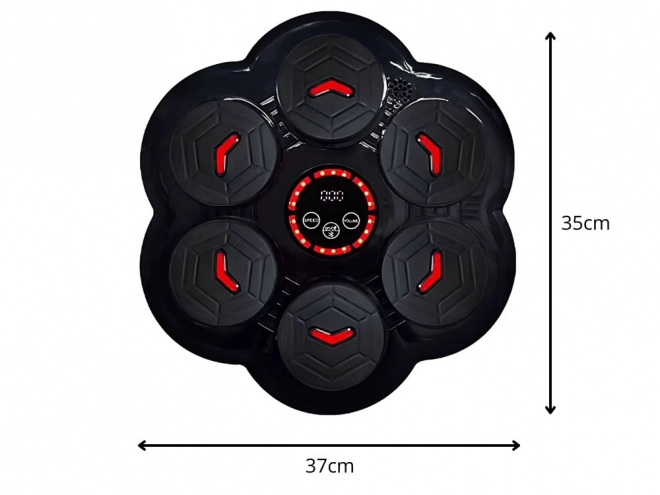 Boksz pajzs Bluetooth zenével és kesztyűkkel