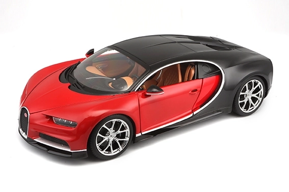 Bburago 1:18 Plus Bugatti Chiron fekete/piros