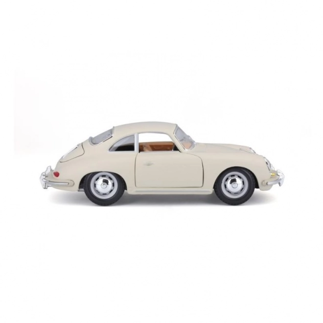 Bburago Porsche 356B Coupe (1961) elefántcsont színű modellautó 1:24