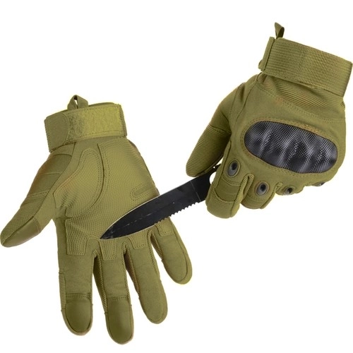Khaki taktikai kesztyű XL