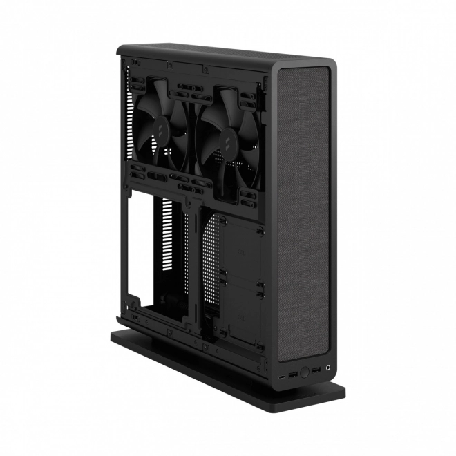 Fekete Ridge PCIE 4.0 mITX számítógépház