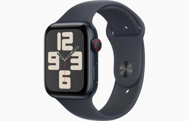 Alumínium Apple Watch SE GPS + Cellular, Éjfekete, 44 mm