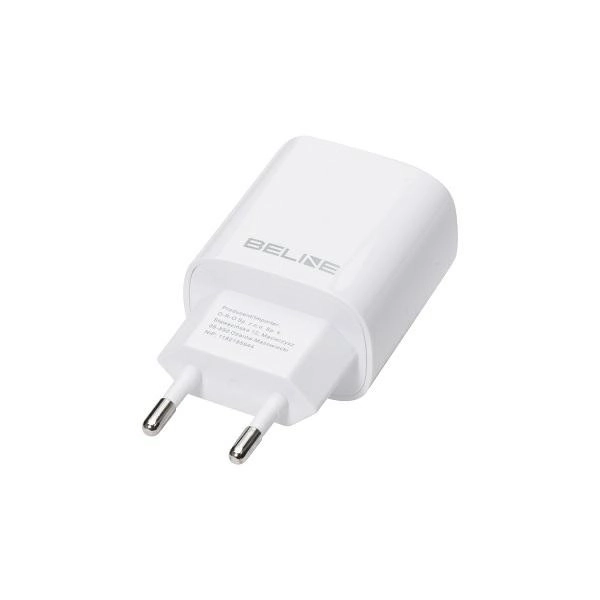 Fehér 30W GaN hálózati töltő USB-C és USB-A