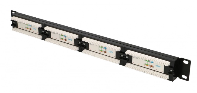 24 portos CAT6 UTP patch panel