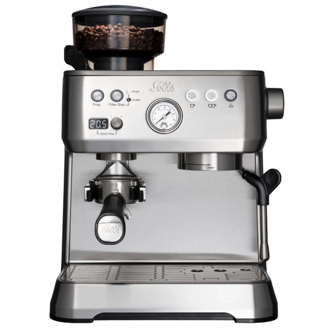 Espresso kávéfőző Solis Grind & Infuse Perfetta ezüst