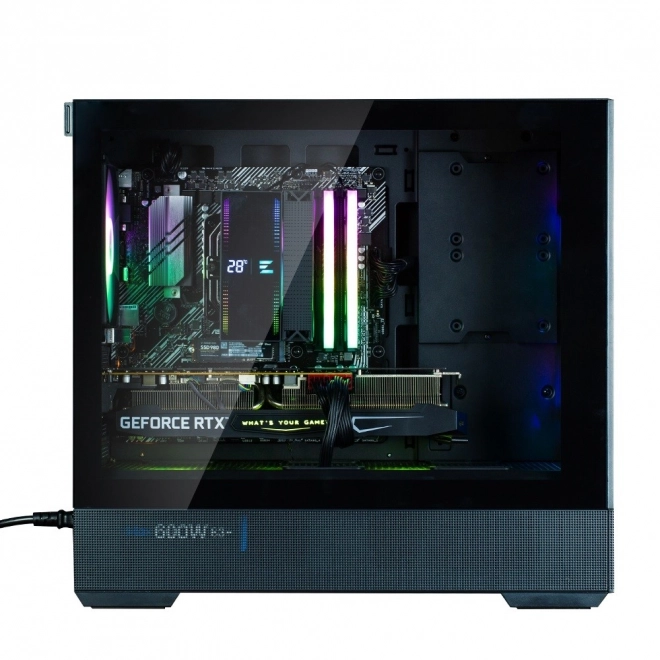 P30 Air mATX Mini Torony Ház ARGB ventilátorokkal fekete