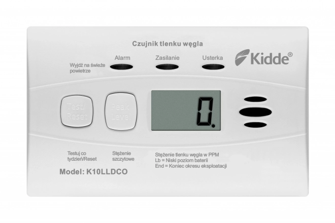 Szén-monoxid detektor LCD kijelzővel