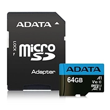 Microsd premier 64GB uhs1/cl10/a1 adapterrel