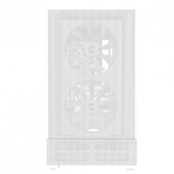 Fehér mATX Mini Torony P30 Air ARGB Ventilátorokkal