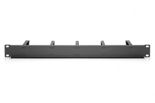 Kábelszervező horizontális RING 19" 1U fekete