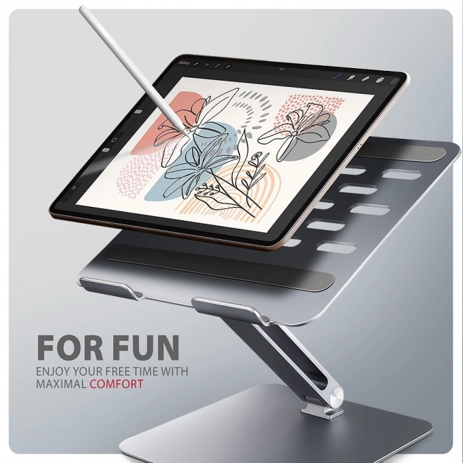 AXAGON STND-LQ alumínium notebook tartó, 10-16", állítható szög