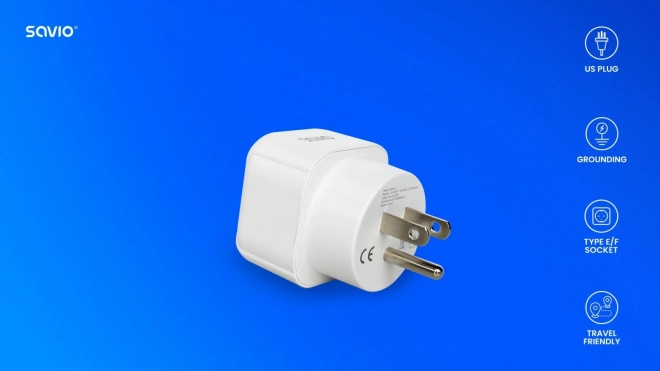 Savio adapter utazáshoz EU-US