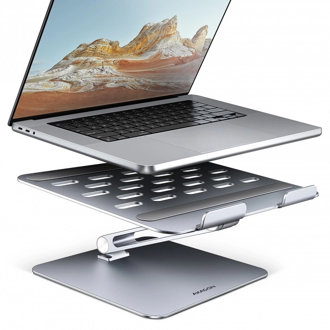 AXAGON STND-LQ alumínium notebook tartó, 10-16", állítható szög
