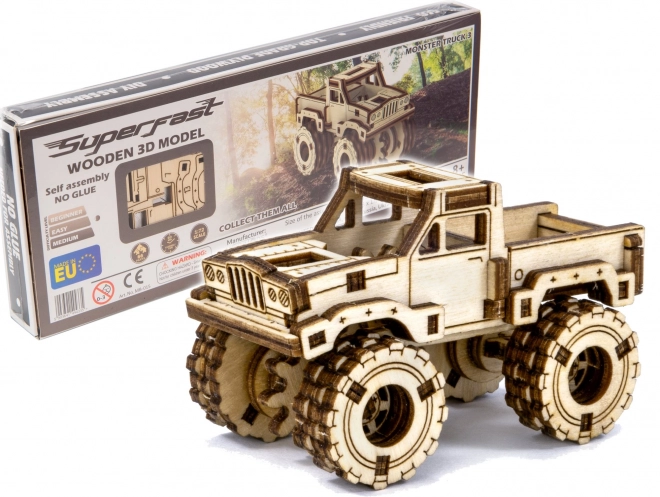 Fa 3D puzzle - monster truck modell
