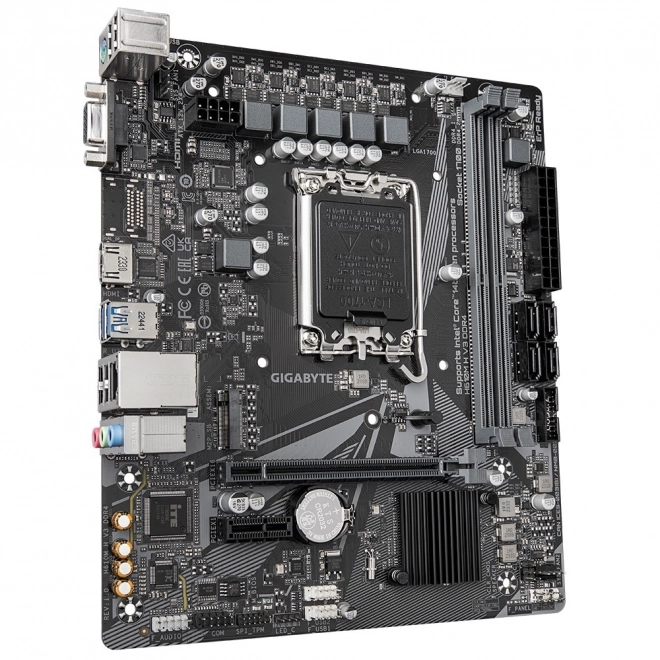 Intel compatibilis mATX alaplap HDMI és USB portokkal