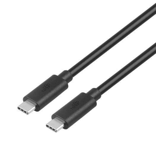 Fekete USB C-USB C kábel 1m 100W 5Gbps