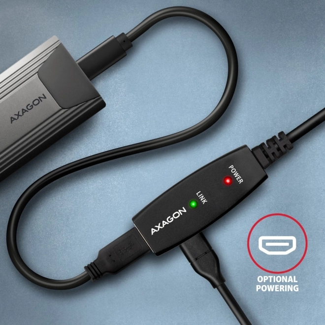 Axagon usb 3.0 aktív hosszabbító kábel 5m