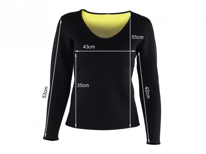Női fitness neoprene hosszú ujjú felső
