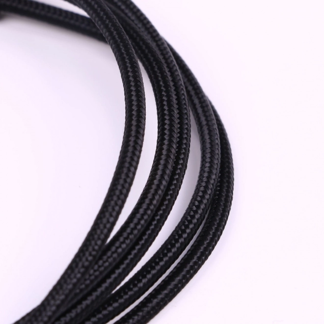 Fekete fonott USB-Micro USB kábel 1,5 m