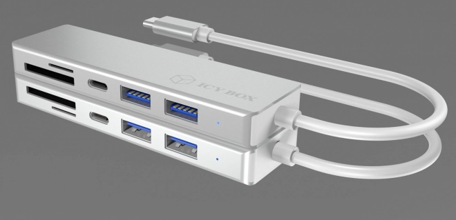 Usb 3.0 hub C típusú 3 portos és memóriakártya-olvasóval