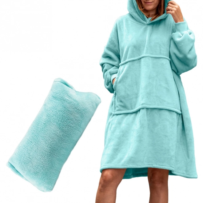 Puha és meleg oversized kapucnis pléd Bluzair