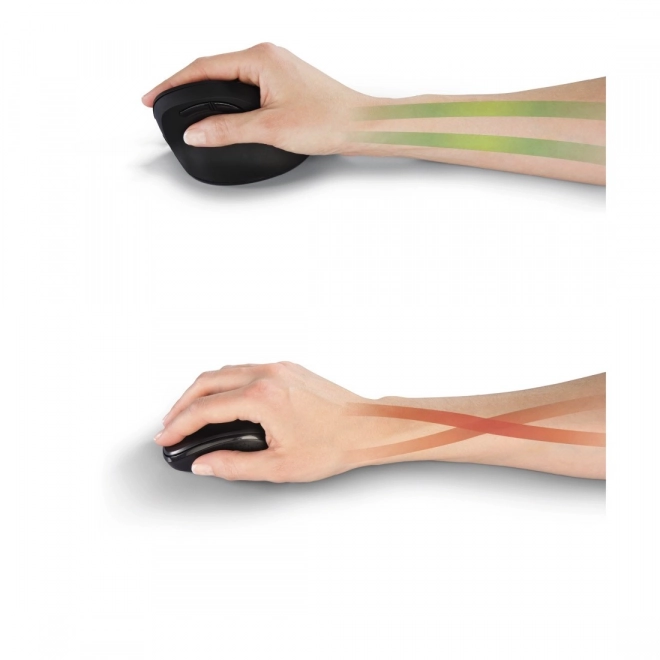 Ergonomikus vezeték nélküli egér fekete