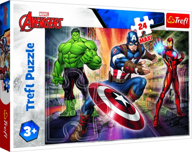 avengers világában maxi puzzle 24 darabos