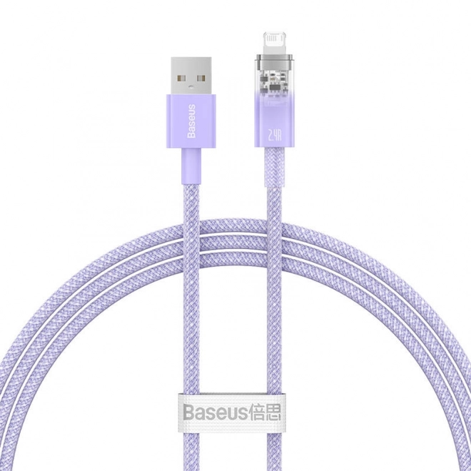 Gyors töltő USB-A-ról Lightning-re kábel Baseus Explorer Series 1m
