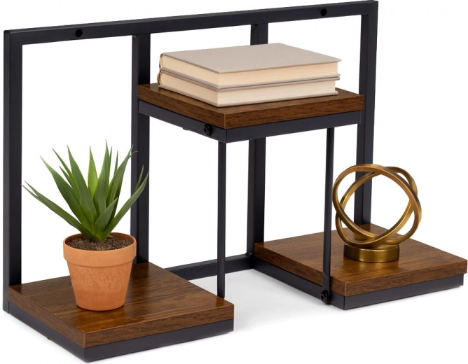 Praktikus, fa dekorú polcok