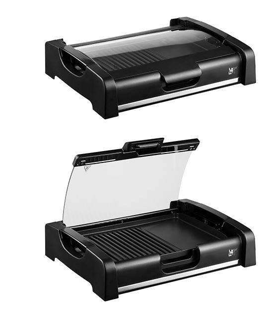 Lafe elektromos grill fedéllel