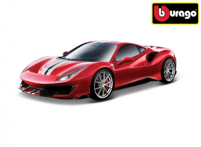 Ferrari 488 Pista modellautó pirosban