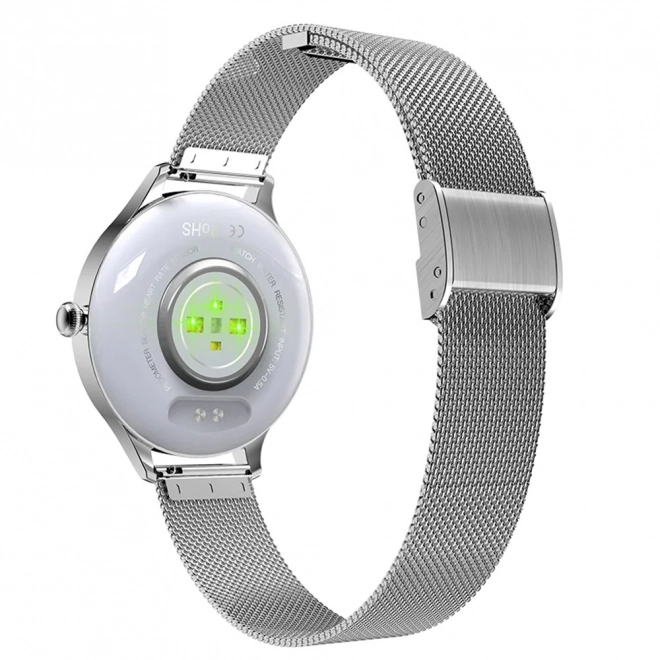 Elegáns Női Smartwatch Ezüst Színben