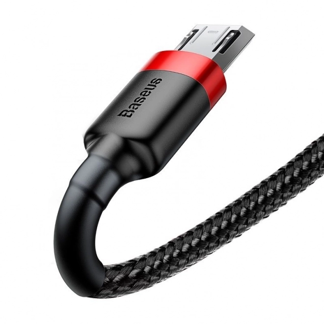 kábel baseus cafule micro usb 2,4a 1m piros-fekete