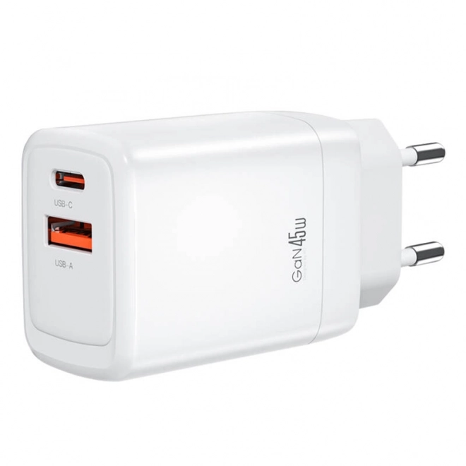 Fali töltő 45W USB-C és USB-A
