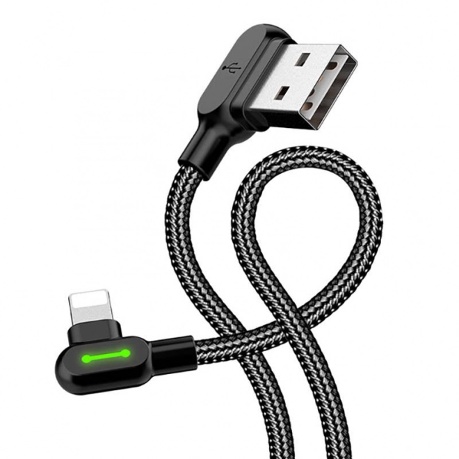 Mcdodo USB-Lightning sarok kábel 1,8 m fekete