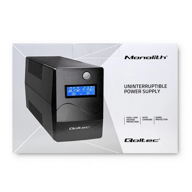 UPS szünetmentes tápegység Monolith 650VA 360W LCD USB RJ45