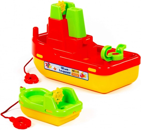 Valósághű csónakvontatás