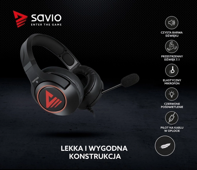 Gaming fejhallgató mikrofonnal Vertigo
