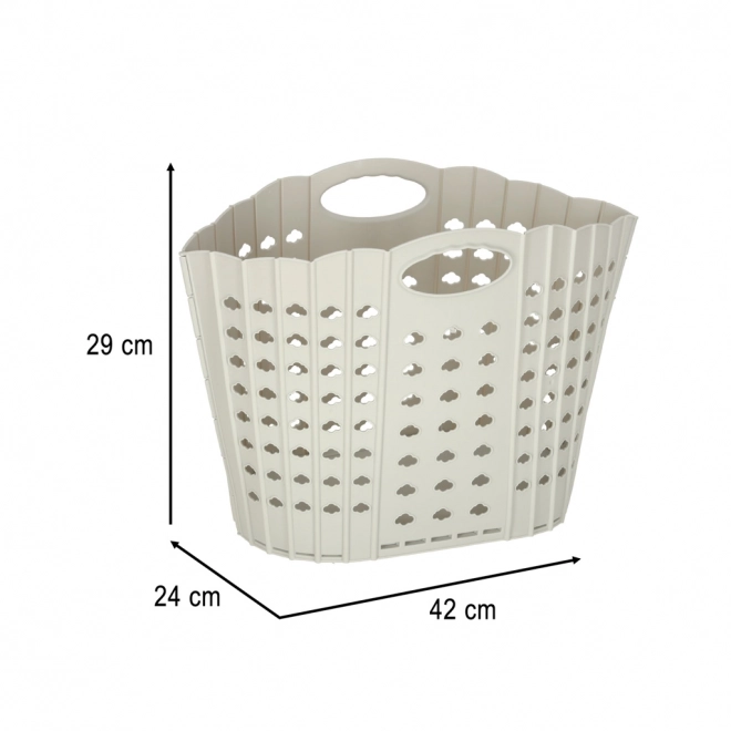 Összecsukható szürke mosókosár szervező