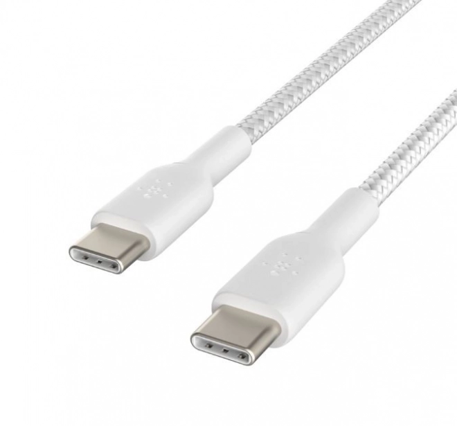 Fonott USB-C USB-C kábel 1m fehér