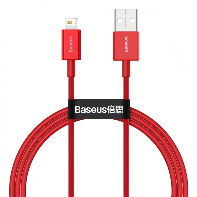 Piros Baseus USB kábel 1m iPhone töltéséhez