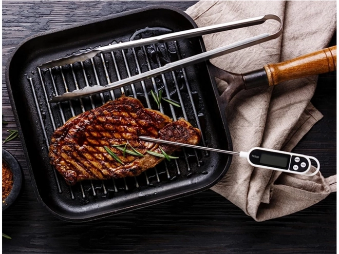 Elektronikus grill- és hús hőmérő szondával