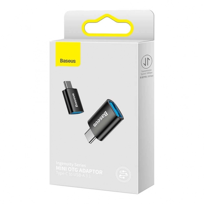 Baseus usb-c usb-a otg adapter (fekete)