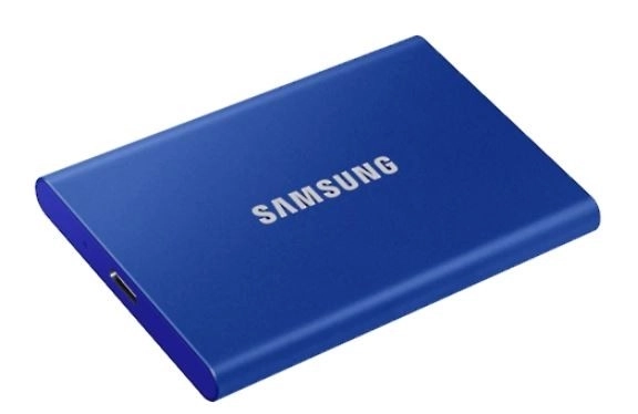 Kék Samsung T7 2TB hordozható SSD