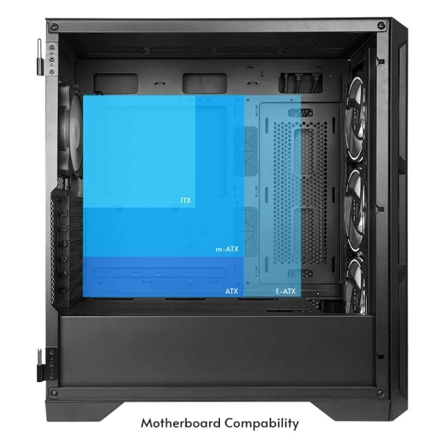 Chieftec Apex Air számítógépház 3x 140 mm ventilátorral