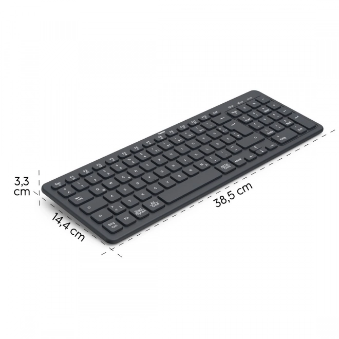 Hama WK-300 vezeték nélküli billentyűzet fekete