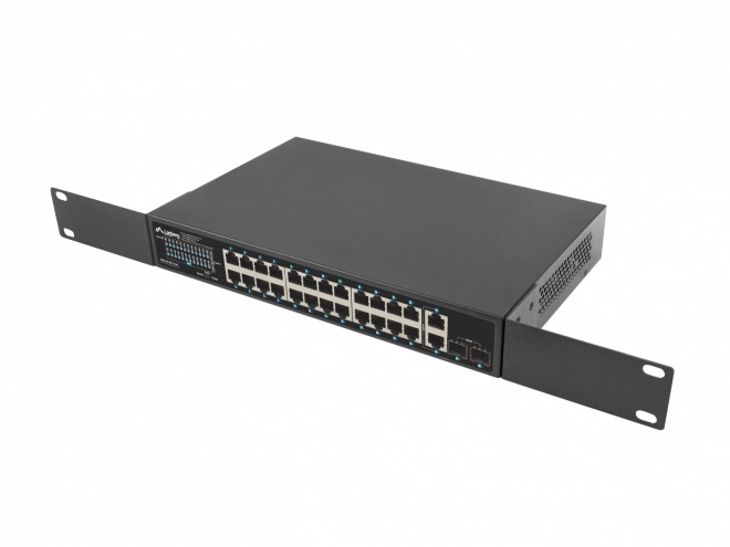 Lanberg 360W PoE+ rack switch 28 porttal