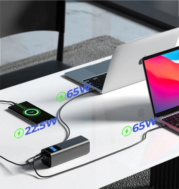 Kompakt Powerbank AUKEY 26800mAh - Fekete