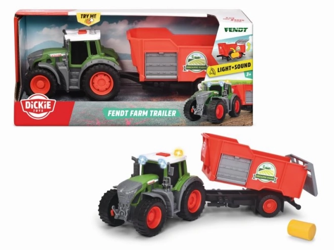 Farm traktor utánfutóval 26 cm