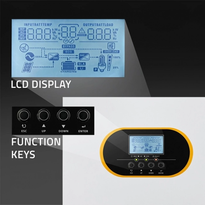 Hibrid napelemes inverter Off-Grid
